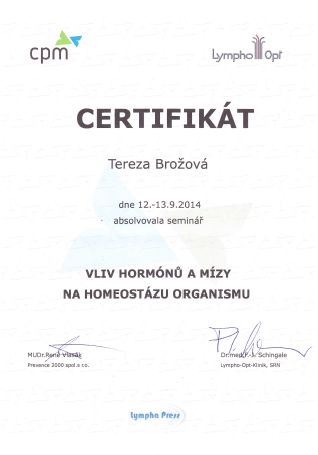 08. Vliv hormonů a mízy na homeostázu organismu
